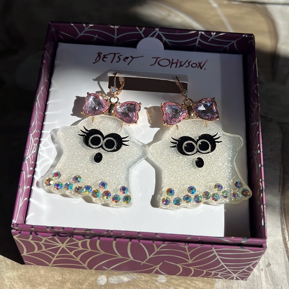 Betsey Johnson ghost earrings